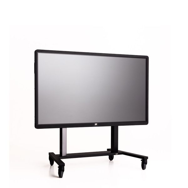 ergoxs-ergoframe-fuse-dubbelzuils-mobiele-lift-voorzijaanzicht-fum5220bk-laag-met-scherm