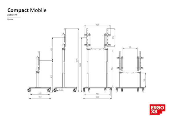 ErgoXS_TechInfo_Slimline_CompactMobile_CM2222B
