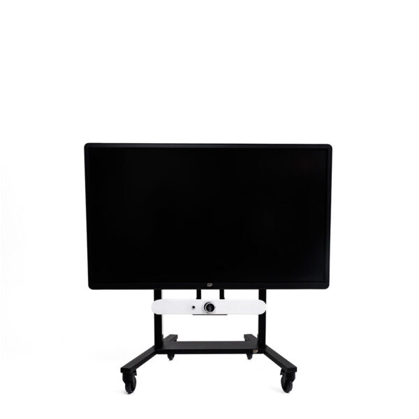 ergoxs-slimline-compact-mobile-dubbelzuils-mobiele-lift-vooraanzicht-cm222b-laag-soundbar-mount-onder