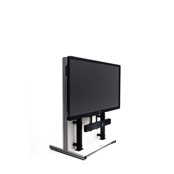 ergoxs-slimline-compact-wall-dubbelzuilse-wandvloerlift-schuinvooraanzicht-cw2232b-laag-soundbar-mount-onder