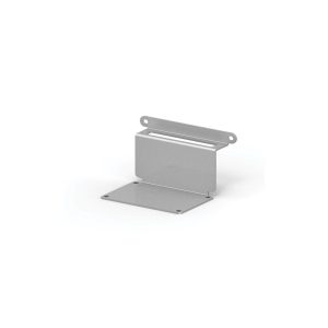 grijze plaat waarmee je een frame op de vloer en tegen de wand kan bevestigen