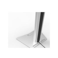 vloerplaat in het grijs met een deel van een Flexline Stand Lite systeem